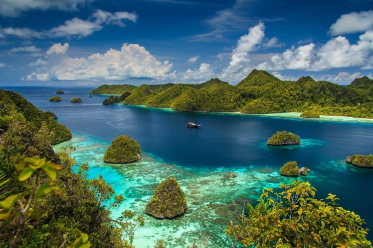 raja, Ampat, West, Papua, Indonesia, Island, Sea, Ocean, Tropical HD Wallpaper Desktop Background
