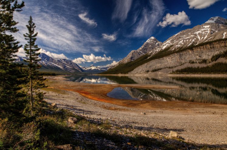 spray, Lake, Kananaskis, Country, Alberta HD Wallpaper Desktop Background