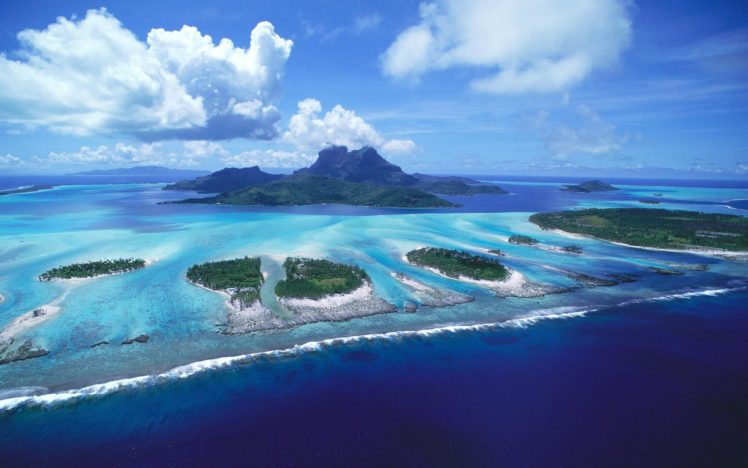 bora, Bora, Reef, Ocean, Sea, Island, Tropical HD Wallpaper Desktop Background