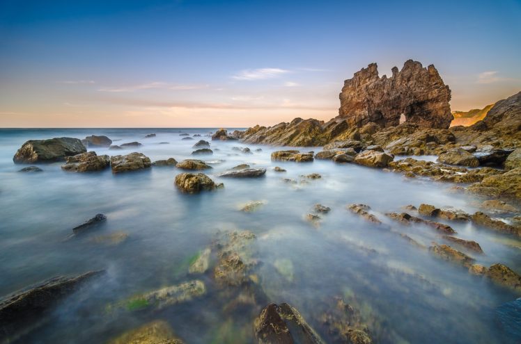 costa, De, Cantabria, Spain, Beach, Shore, Coast, Ocean, Sea HD Wallpaper Desktop Background