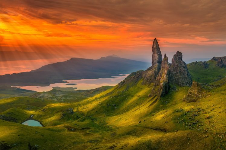 isle, Of, Skye, Scotland, Mountains, Rocks, Lakes, Landscape HD Wallpaper Desktop Background