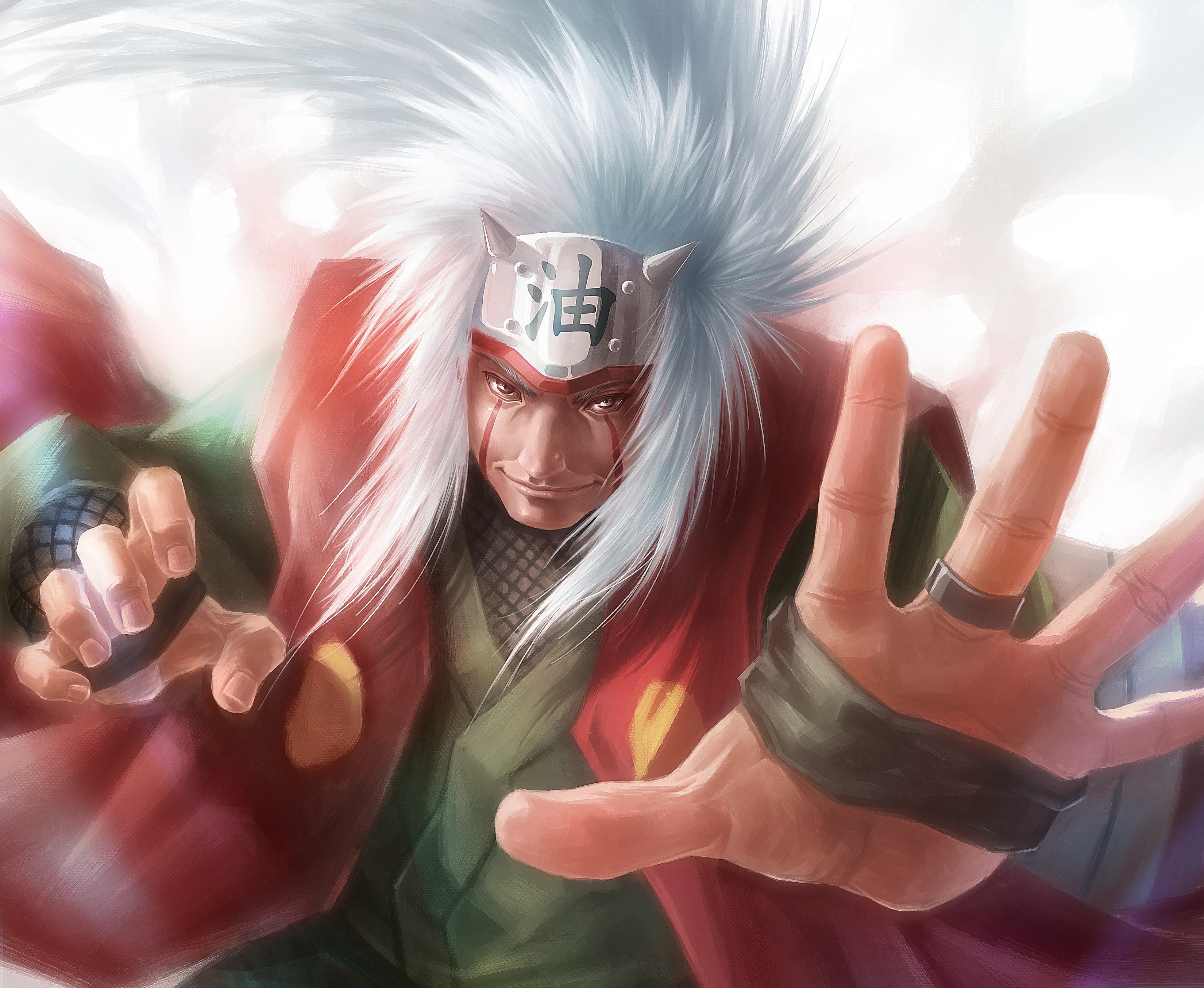 arts, Naruto, Jiraiya, Man, Hand, Stand, Symbol, Character Wallpaper
