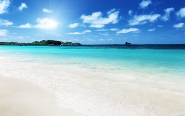 nature, Landscape, Sky, Sand, Sea, Beach, Ocean HD Wallpaper Desktop Background