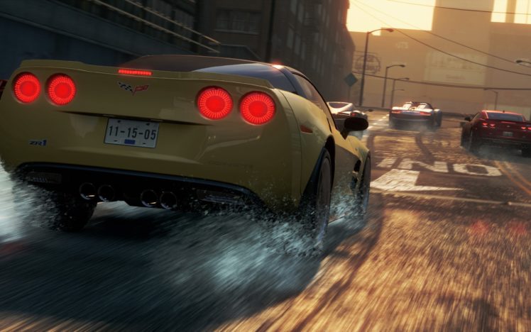 need, For, Speed, Most, Wanted, 2, Ea, Chevrolet, Corvette, Race, City HD Wallpaper Desktop Background