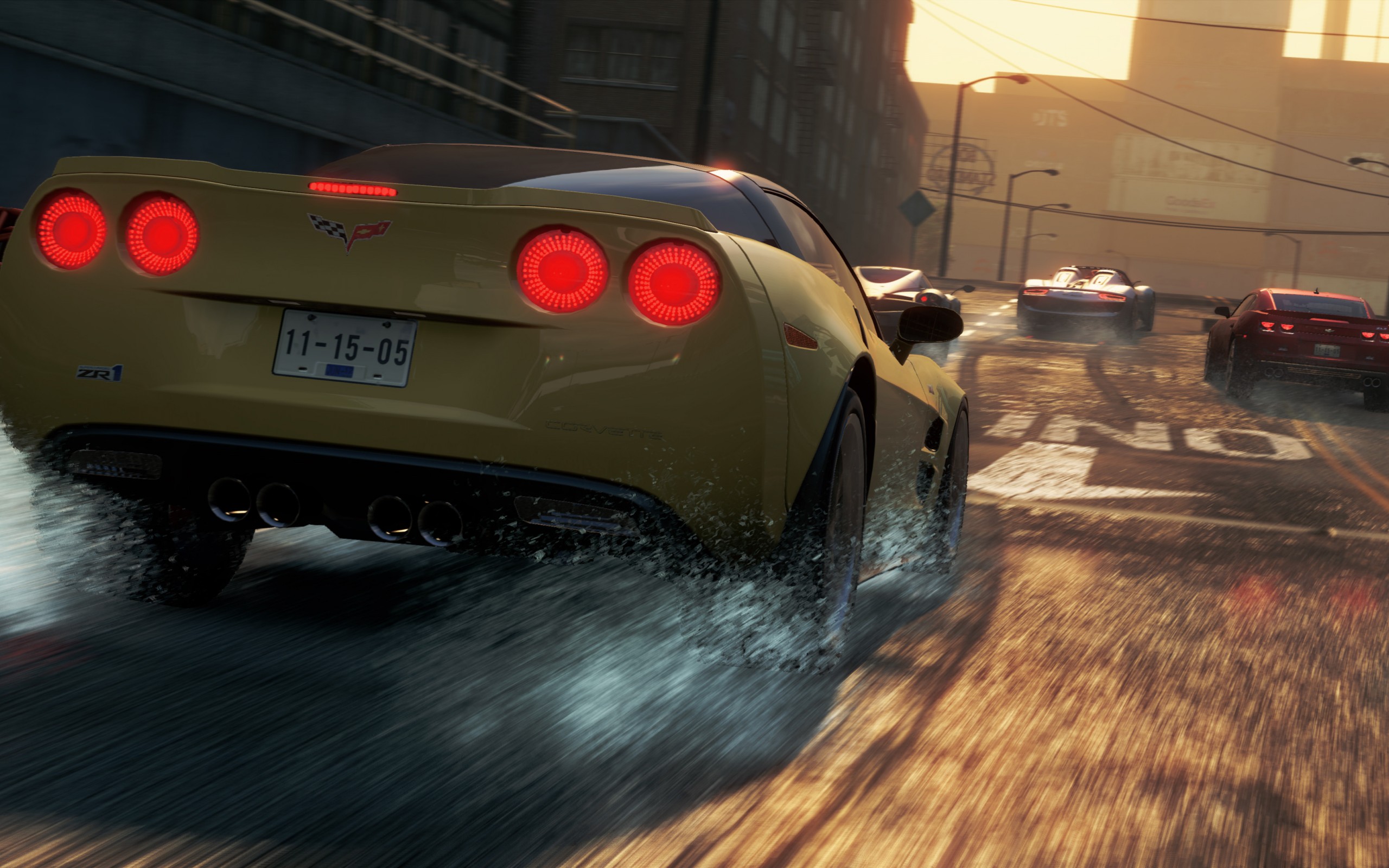 need, For, Speed, Most, Wanted, 2, Ea, Chevrolet, Corvette, Race, City Wallpaper