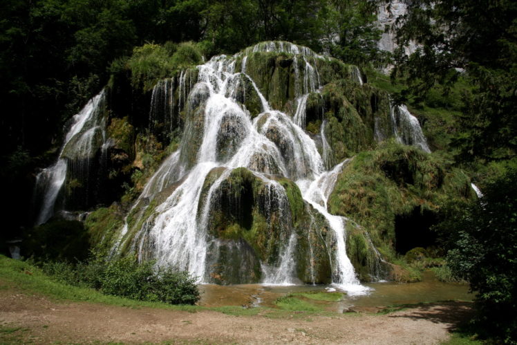 waterfalls, France, Franche comte, Cascades, Des, Tufs, Nature HD Wallpaper Desktop Background