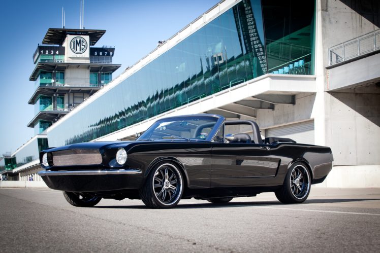 1966, Ford, Mustang, Convertible, Super, Street, Pro, Touring, Black, Usa,  01 HD Wallpaper Desktop Background