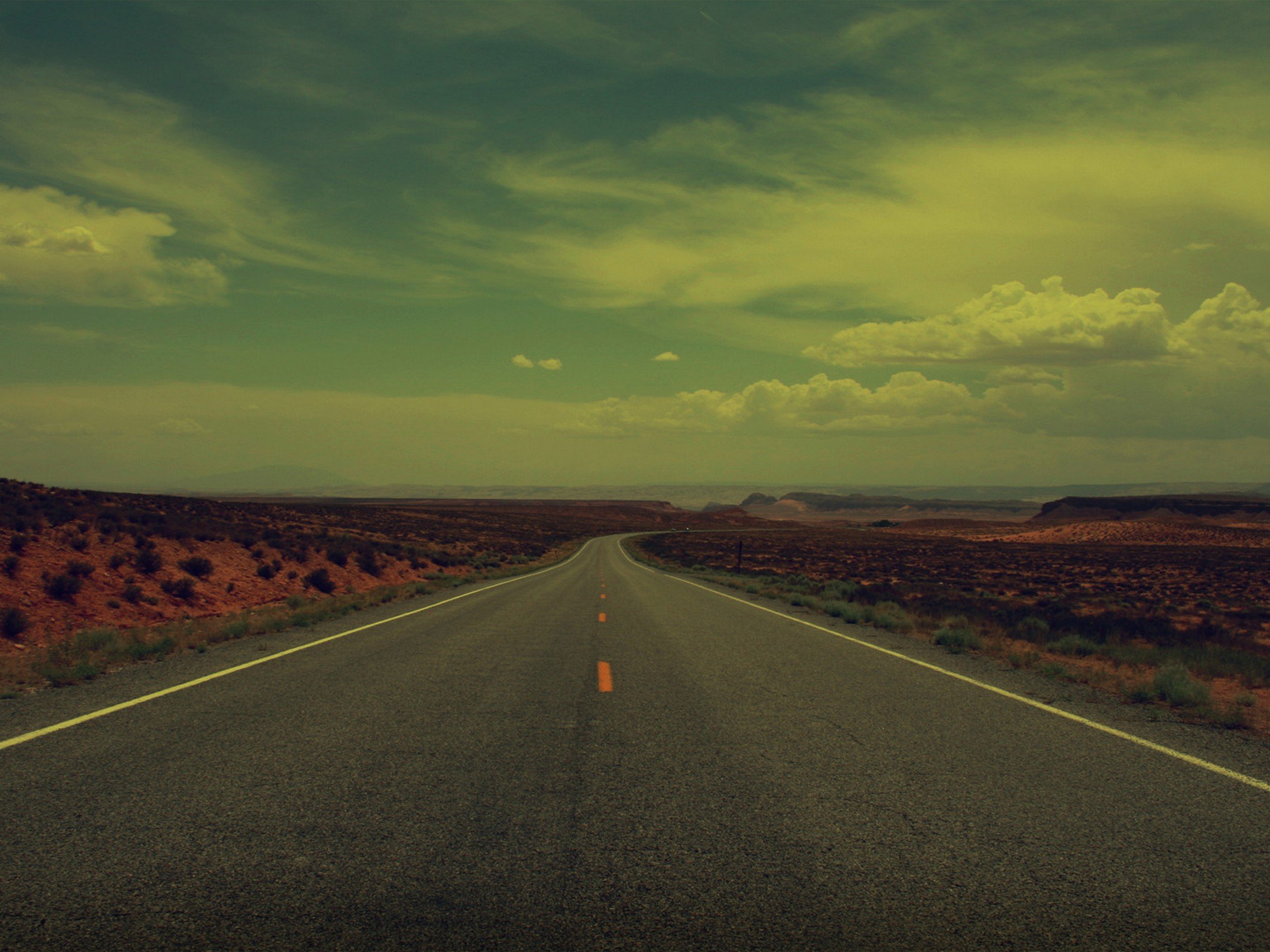 lonely, Road Wallpaper