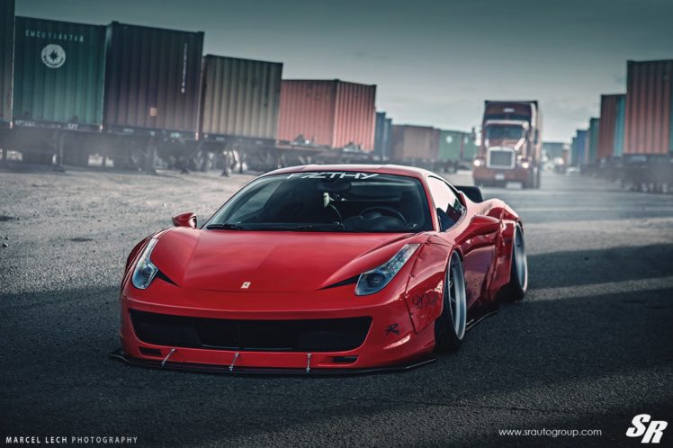 sr auto, Group, Ferrari, 458, Italia, Liberty, Walk, Wildebody, Cars, Modified HD Wallpaper Desktop Background