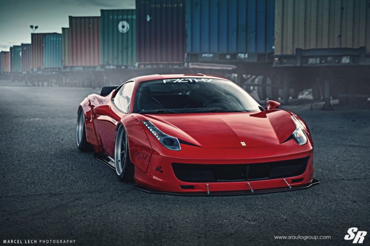 sr auto, Group, Ferrari, 458, Italia, Liberty, Walk, Wildebody, Cars, Modified HD Wallpaper Desktop Background