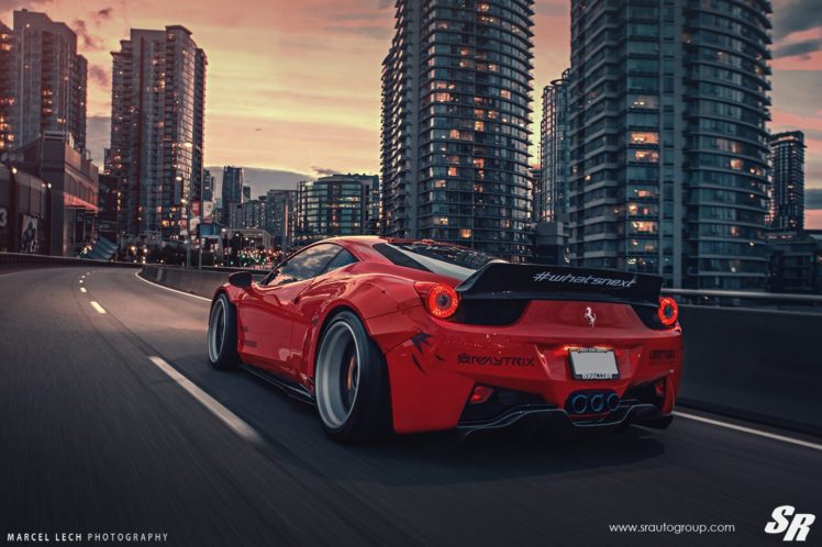 sr auto, Group, Ferrari, 458, Italia, Liberty, Walk, Wildebody, Cars, Modified HD Wallpaper Desktop Background