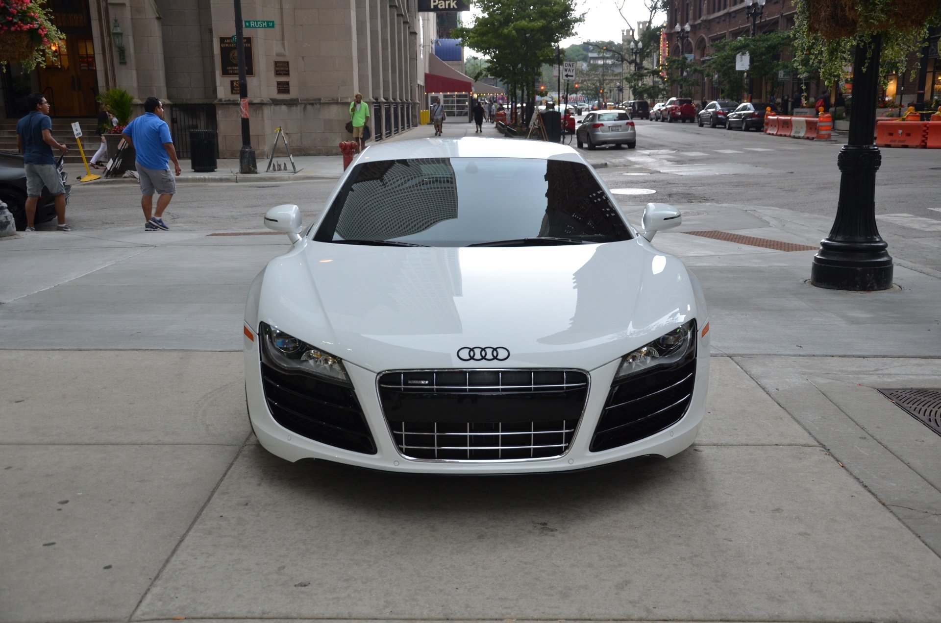 2012, Audi r8, Coupe, Cars, White Wallpaper