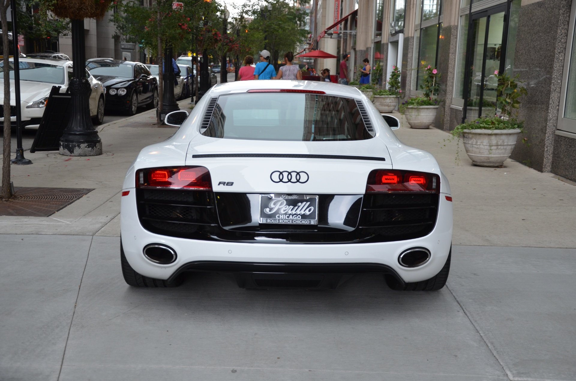 2012, Audi r8, Coupe, Cars, White Wallpaper
