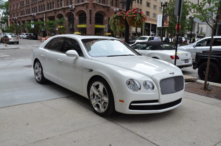 2015, Bentley, Flying, Spur v8, Cars, Sedan, White HD Wallpaper Desktop Background