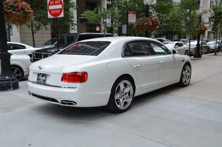 2015, Bentley, Flying, Spur v8, Cars, Sedan, White HD Wallpaper Desktop Background