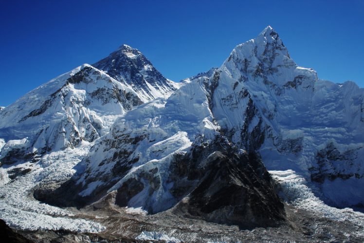 mount, Everestand039s, Glaciers HD Wallpaper Desktop Background