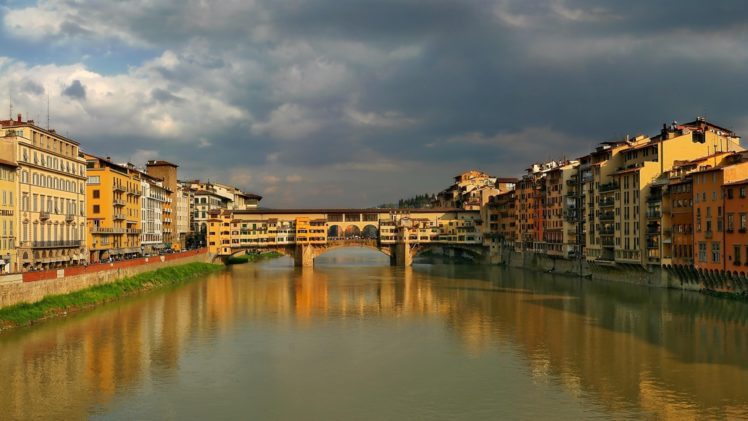 puente, Viejo, Florencia, Italia, Europa HD Wallpaper Desktop Background