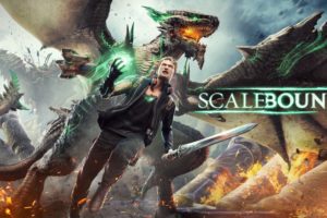 scalebound, Action, Rpg, Fighting, Dinosaur, 1sbound, Fantasy, Dragon, Poster
