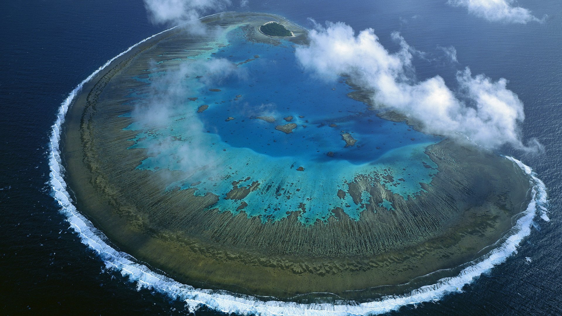 atolon, Pacifico, Islas Wallpaper