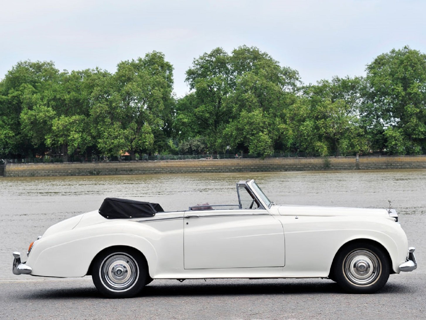 1959, Rolls royce, Silver, Cloud, Drophead, Coupe, Adaptation, Mulliner, Classic, Cars Wallpaper
