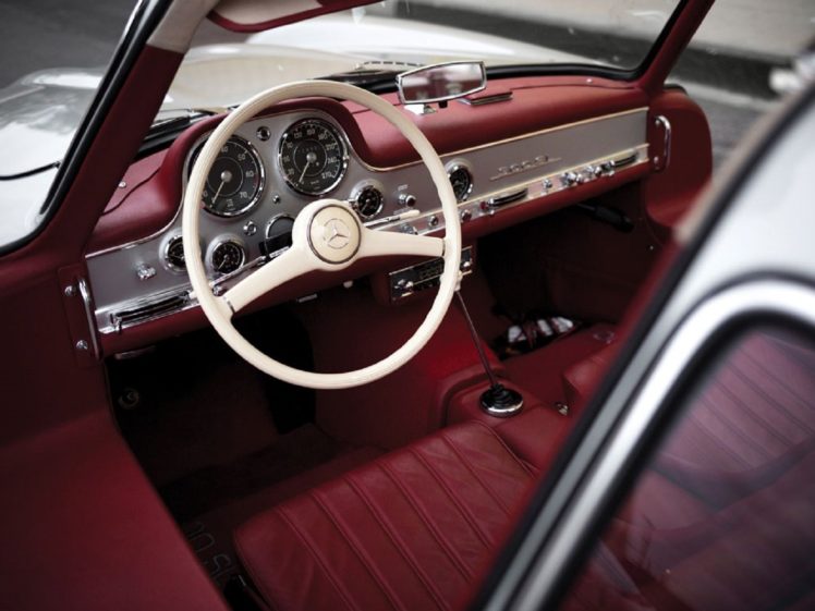 1955, Mercedes benz, 300 sl, Alloy, Gullwing, Cars, Classic HD Wallpaper Desktop Background