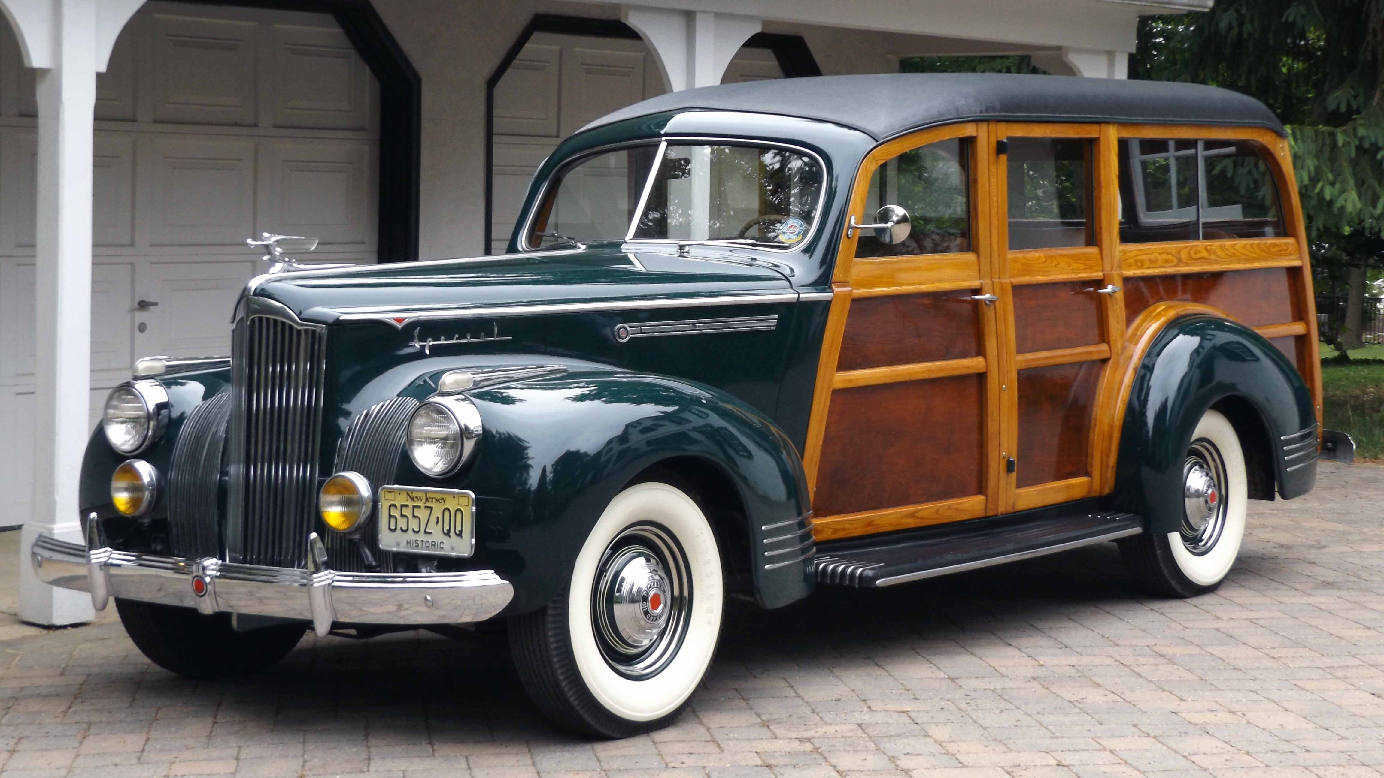 1941, Packard, 110, Station, Wagon, Woodie, Classic, Old, Vintage, Retro, Original, Usa,  03 Wallpaper