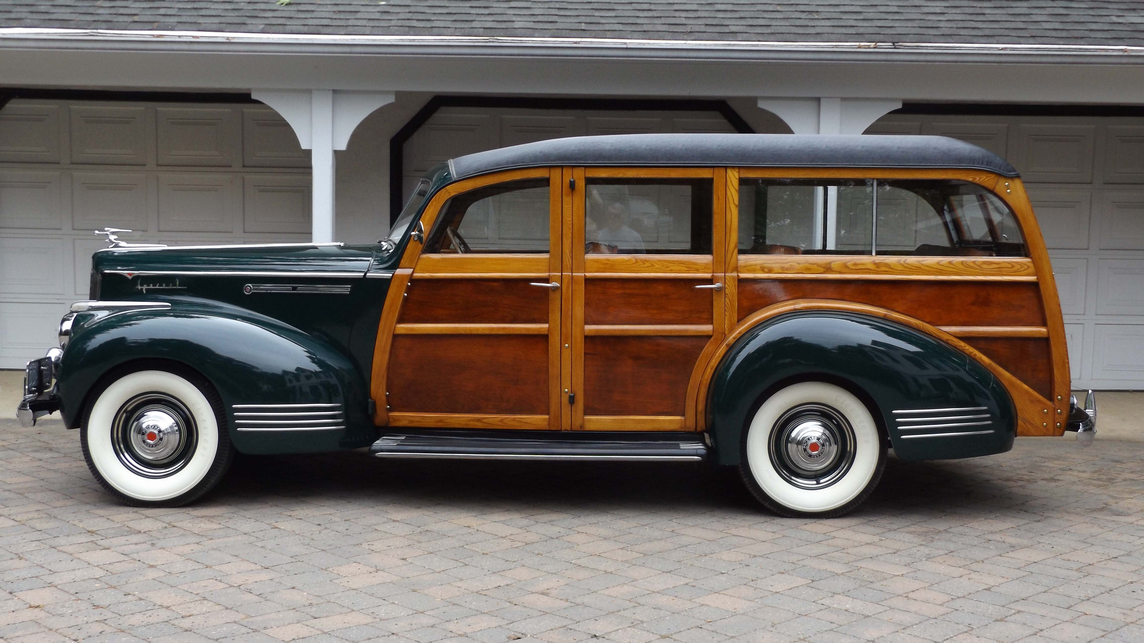 1941, Packard, 110, Station, Wagon, Woodie, Classic, Old, Vintage, Retro, Original, Usa,  01 Wallpaper