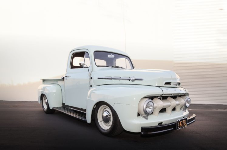 1952, Ford, F1, Pickup, Hotrod, Hot, Rod, Custom, Old, School, Usa, 6178×4102 01 HD Wallpaper Desktop Background