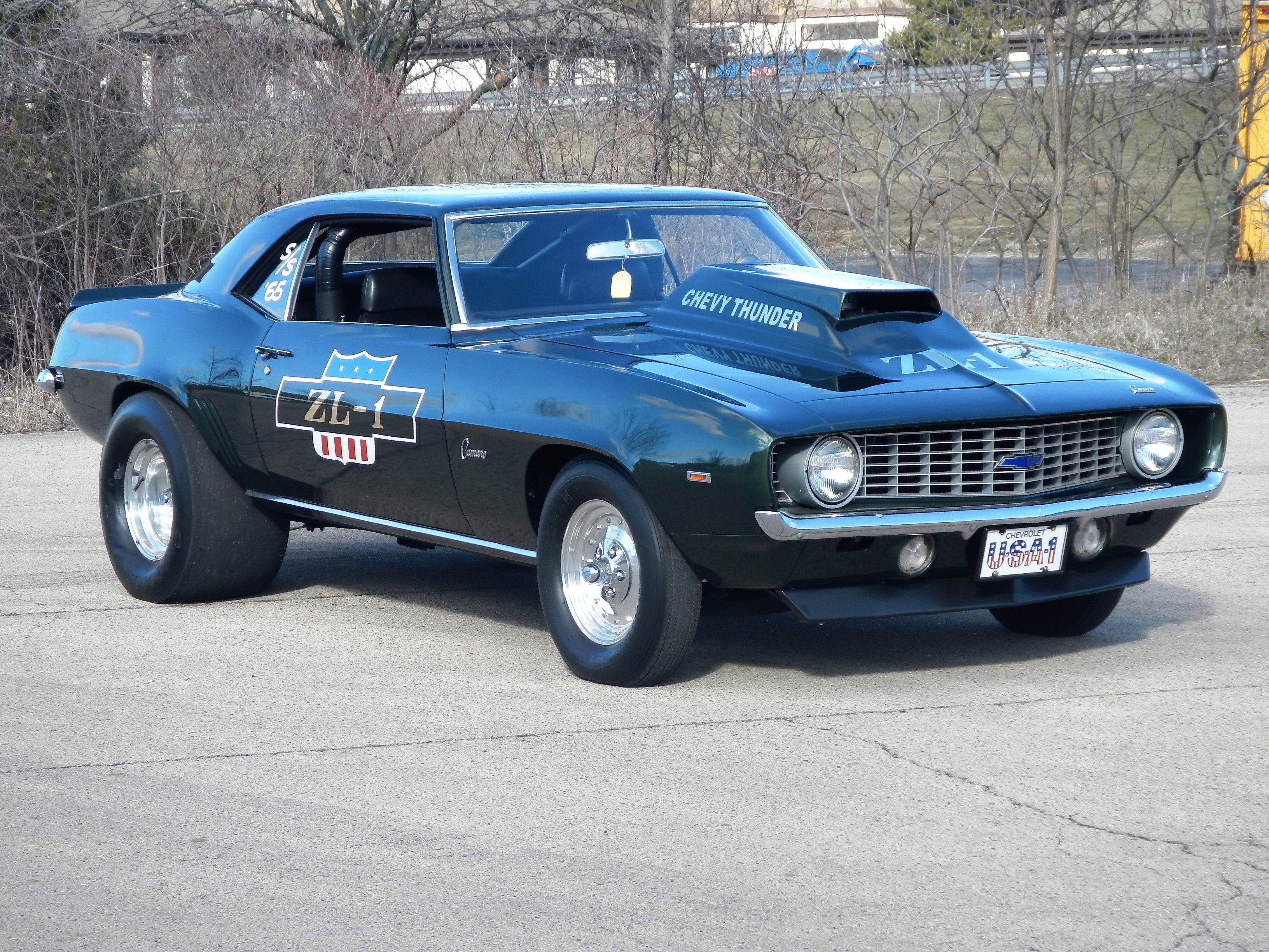 1969 Chevrolet Chevy Camaro Zl1 Green Prostock Pro Stock Drag