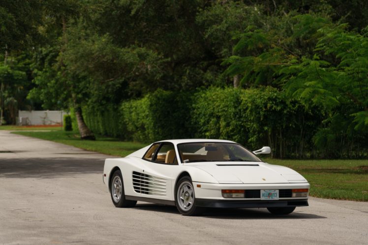 1986, Ferrari, Testarossa, Supercar, Classic, White, Italy,  05 HD Wallpaper Desktop Background