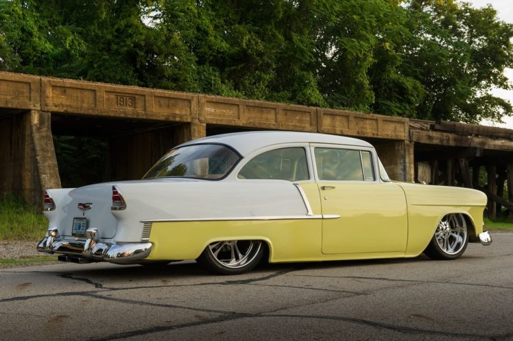 1955, Chevrolet, Chevy, Belair, Bel, Air, Streetrod, Street, Rod, Cruiser, Low, Usa,  06 HD Wallpaper Desktop Background