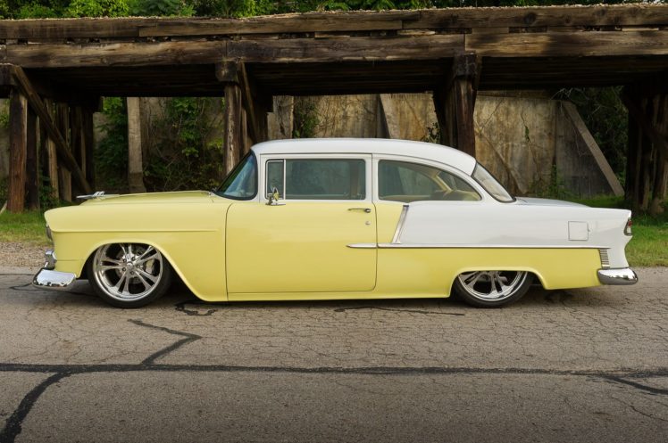1955, Chevrolet, Chevy, Belair, Bel, Air, Streetrod, Street, Rod, Cruiser, Low, Usa,  07 HD Wallpaper Desktop Background