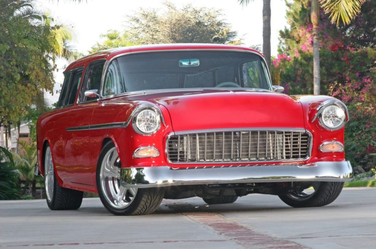 1955, Chevrolet, Chevy, Nomad, Streetrod, Street, Rod, Cruiser, Low, Usa,  01 HD Wallpaper Desktop Background
