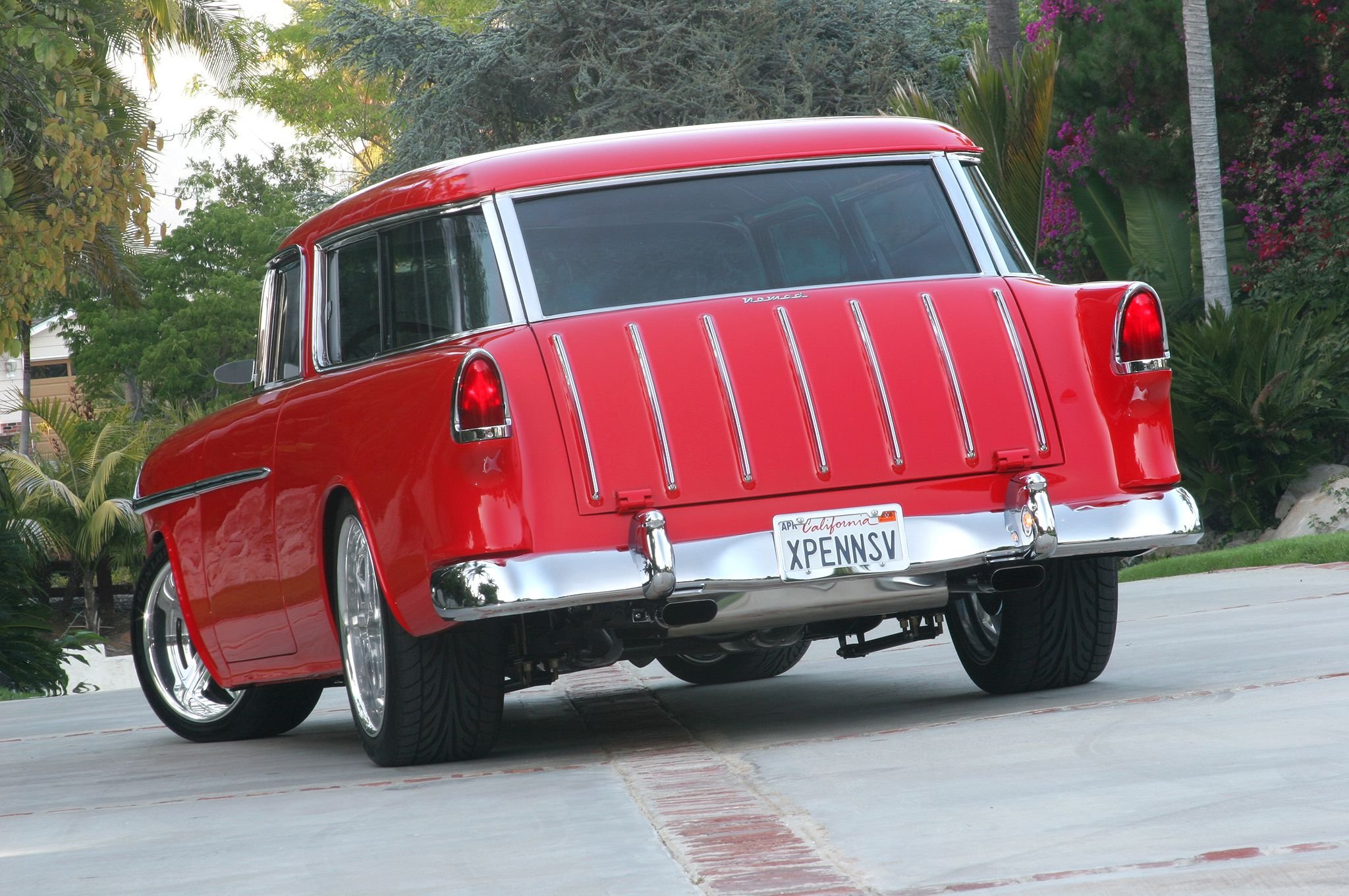 1955, Chevrolet, Chevy, Nomad, Streetrod, Street, Rod, Cruiser, Low, Usa,  04 Wallpaper