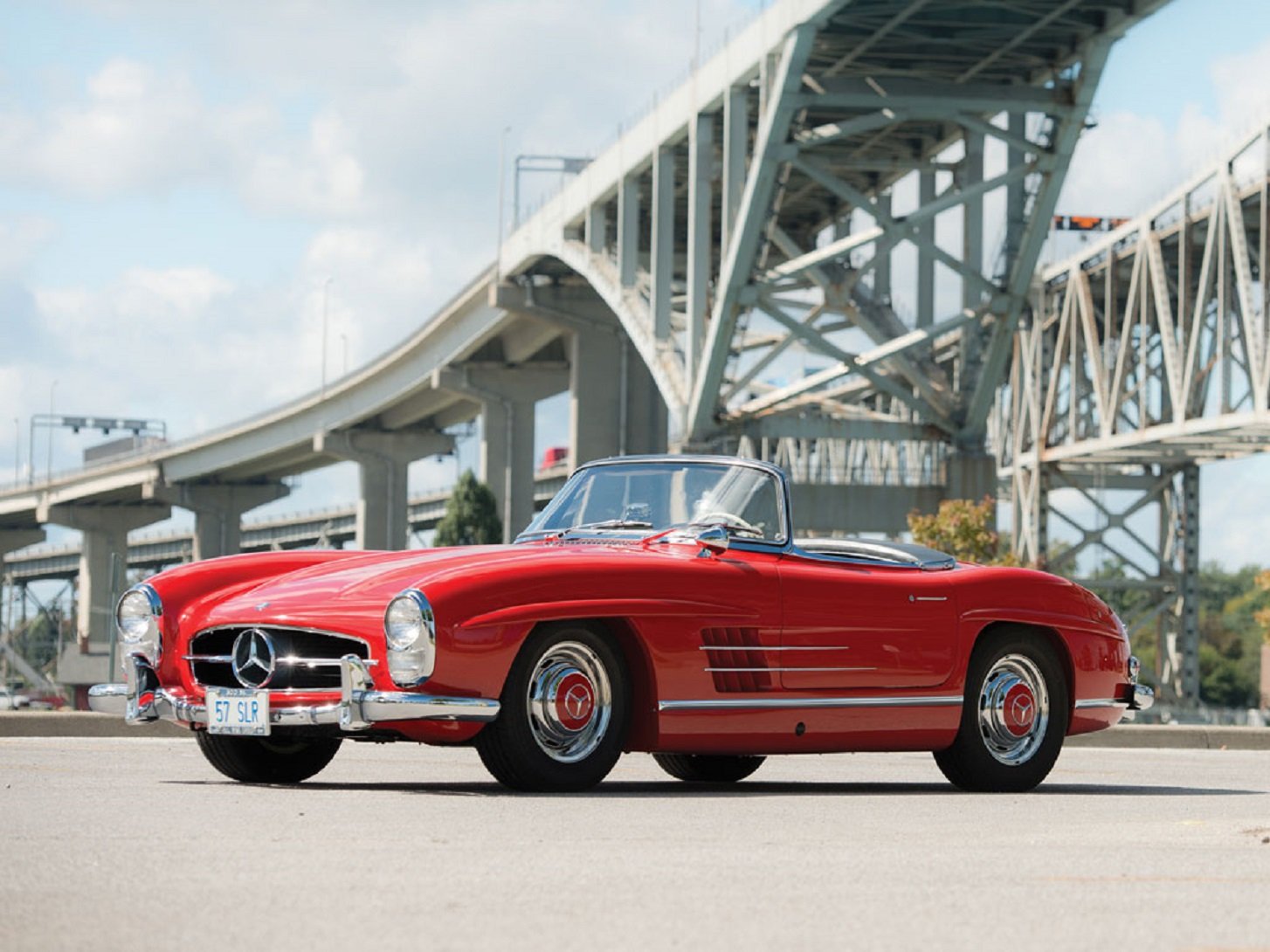 1957, Mercedes benz, 300 sl, Roadster, Cars, Classic Wallpaper