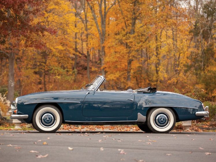 1956, Mercedes benz, 190 sl, Roadster, Classic, Cars HD Wallpaper Desktop Background