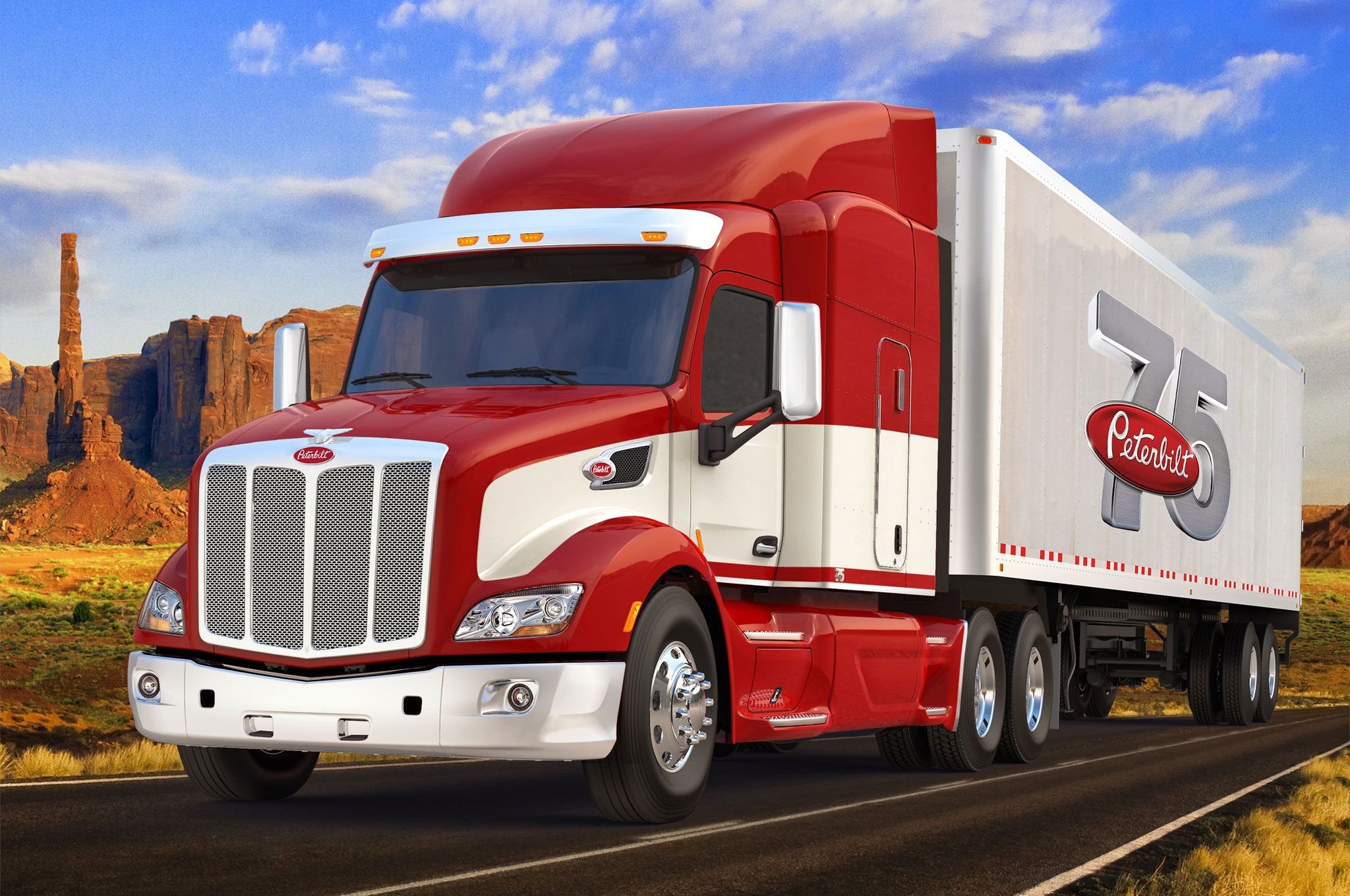 peterbilt, Semi, Tractor, Transport, Truck Wallpaper