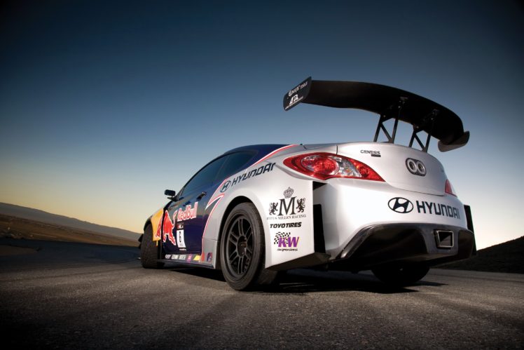 2009, Rmr, Red, Bull, Hyundai, Genesis, Coupe, Drift, Race, Racing HD Wallpaper Desktop Background