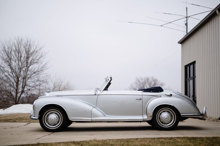 1954, Mercedes, Benz, 300s, Cabriolet, Us spec, W188, Luxury, Convertible, Retro HD Wallpaper Desktop Background