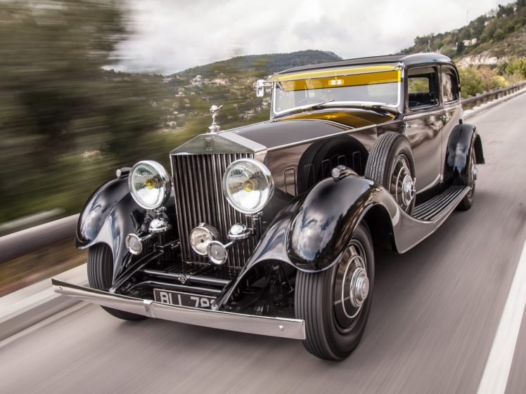 1933, Rolls, Royce, Phantom, Ii, Continental, Saloon, Luxury, Retro, Vintage HD Wallpaper Desktop Background