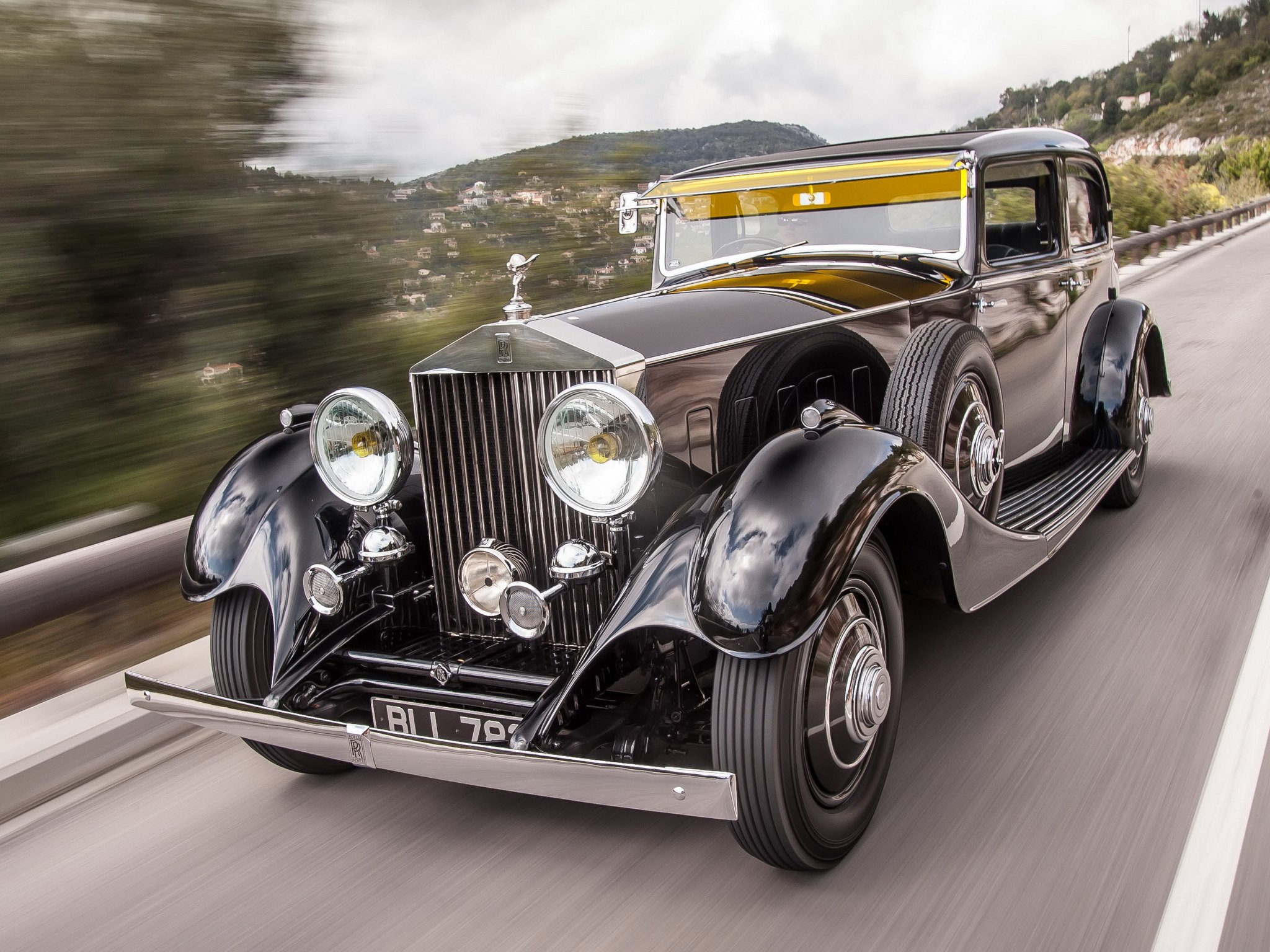 1933, Rolls, Royce, Phantom, Ii, Continental, Saloon, Luxury, Retro, Vintage Wallpaper