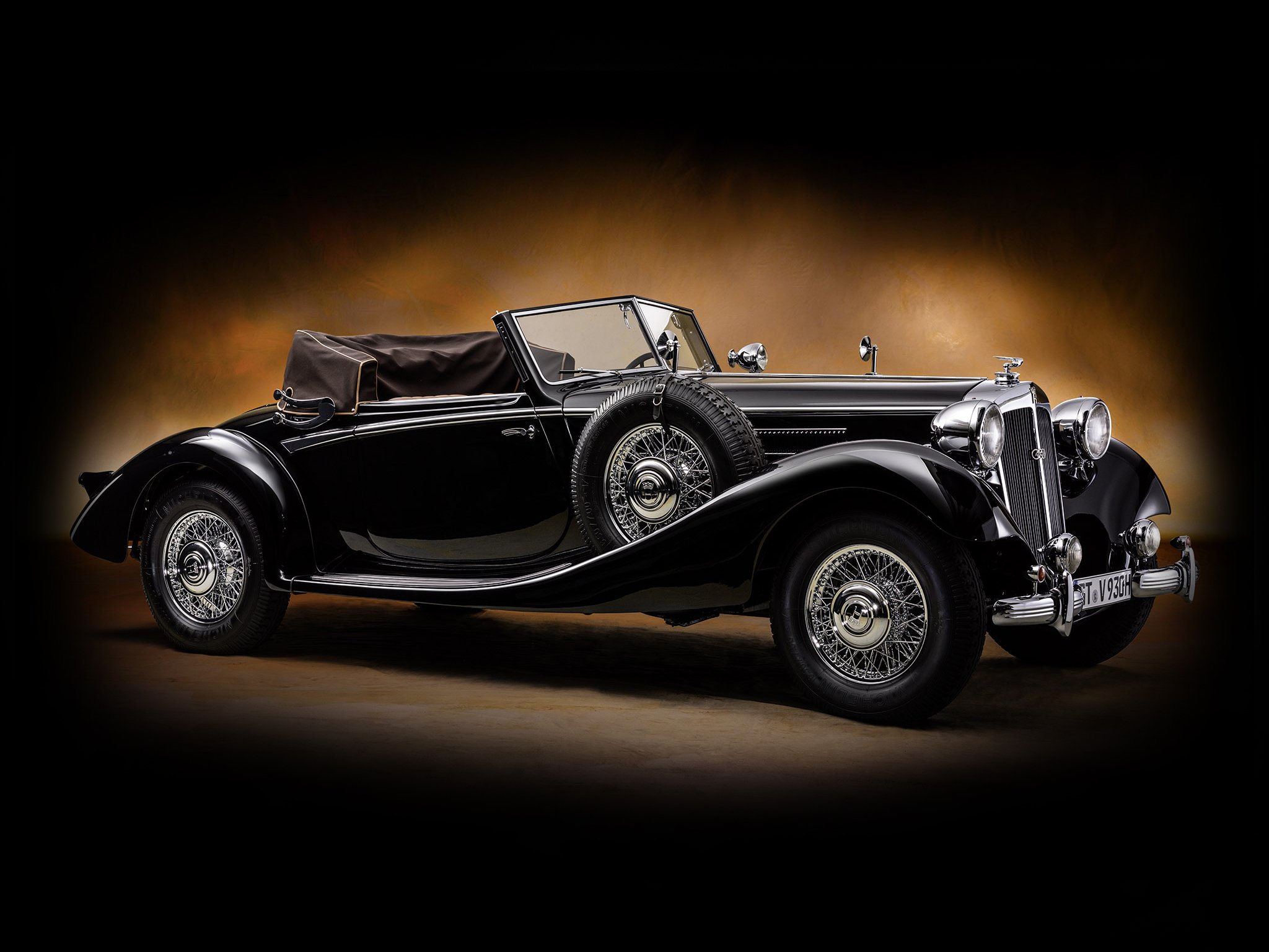 1937, Horch, 930, V, Glaser, Spezial, Roadster, Luxury, Retro, Vintage Wallpaper