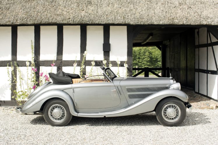 1937, Mercedes, Benz, 320n, Cabriolet, A, W142, Retro, Vintage, Luxury HD Wallpaper Desktop Background