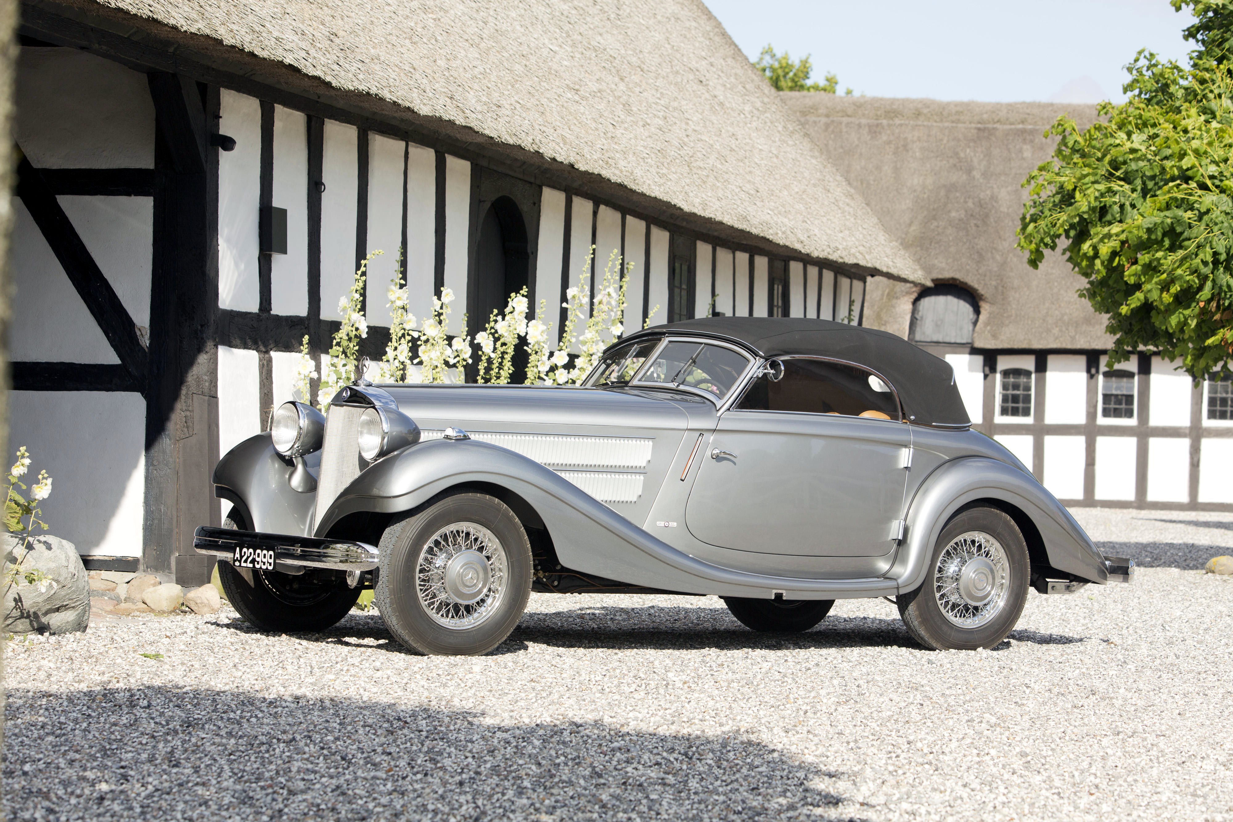 1937, Mercedes, Benz, 320n, Cabriolet, A, W142, Retro, Vintage, Luxury Wallpaper