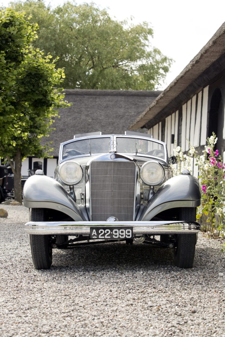 1937, Mercedes, Benz, 320n, Cabriolet, A, W142, Retro, Vintage, Luxury HD Wallpaper Desktop Background