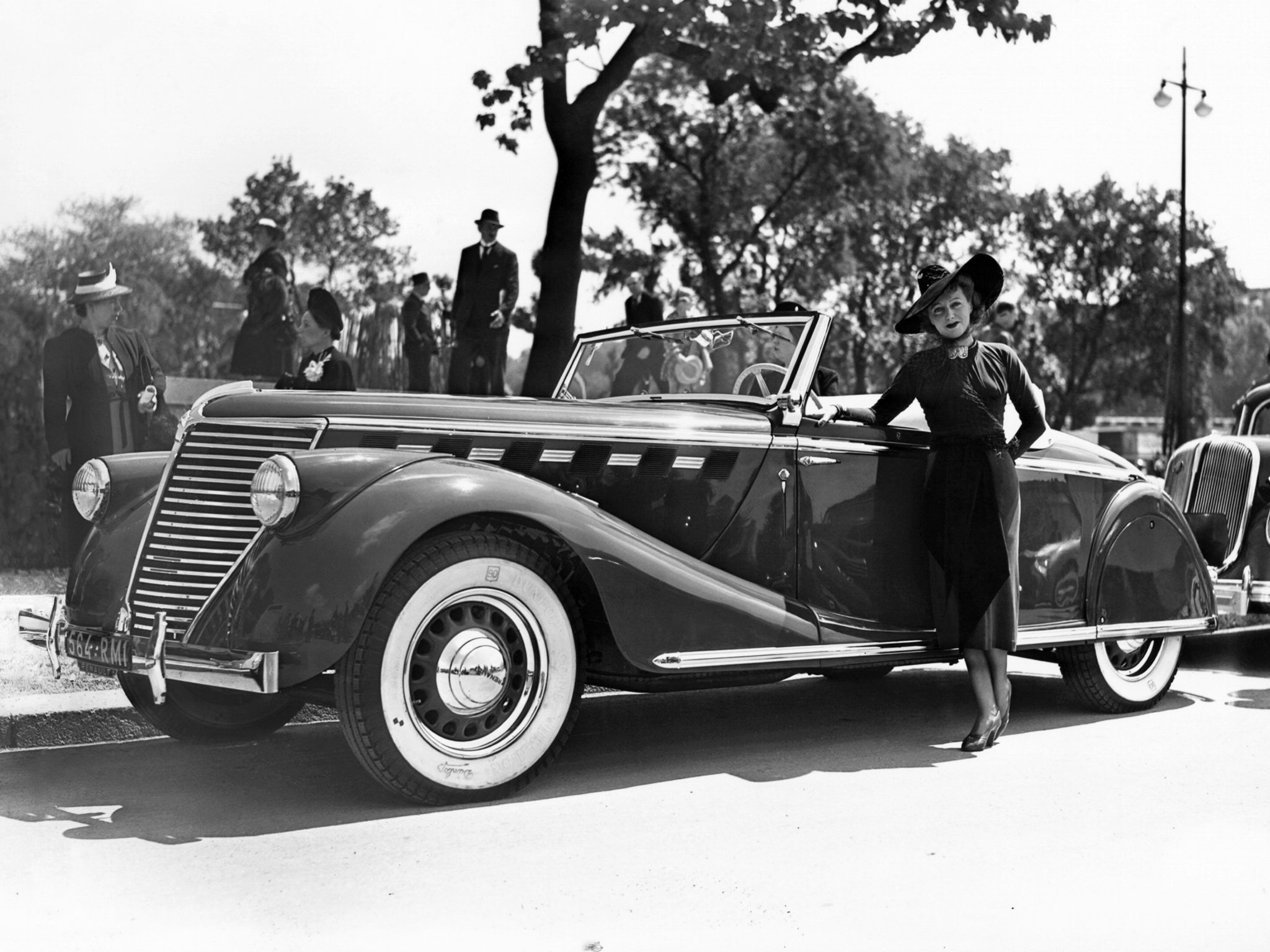 1938, Renault, Suprastella, Cabriolet, Luxury, Vintage Wallpaper
