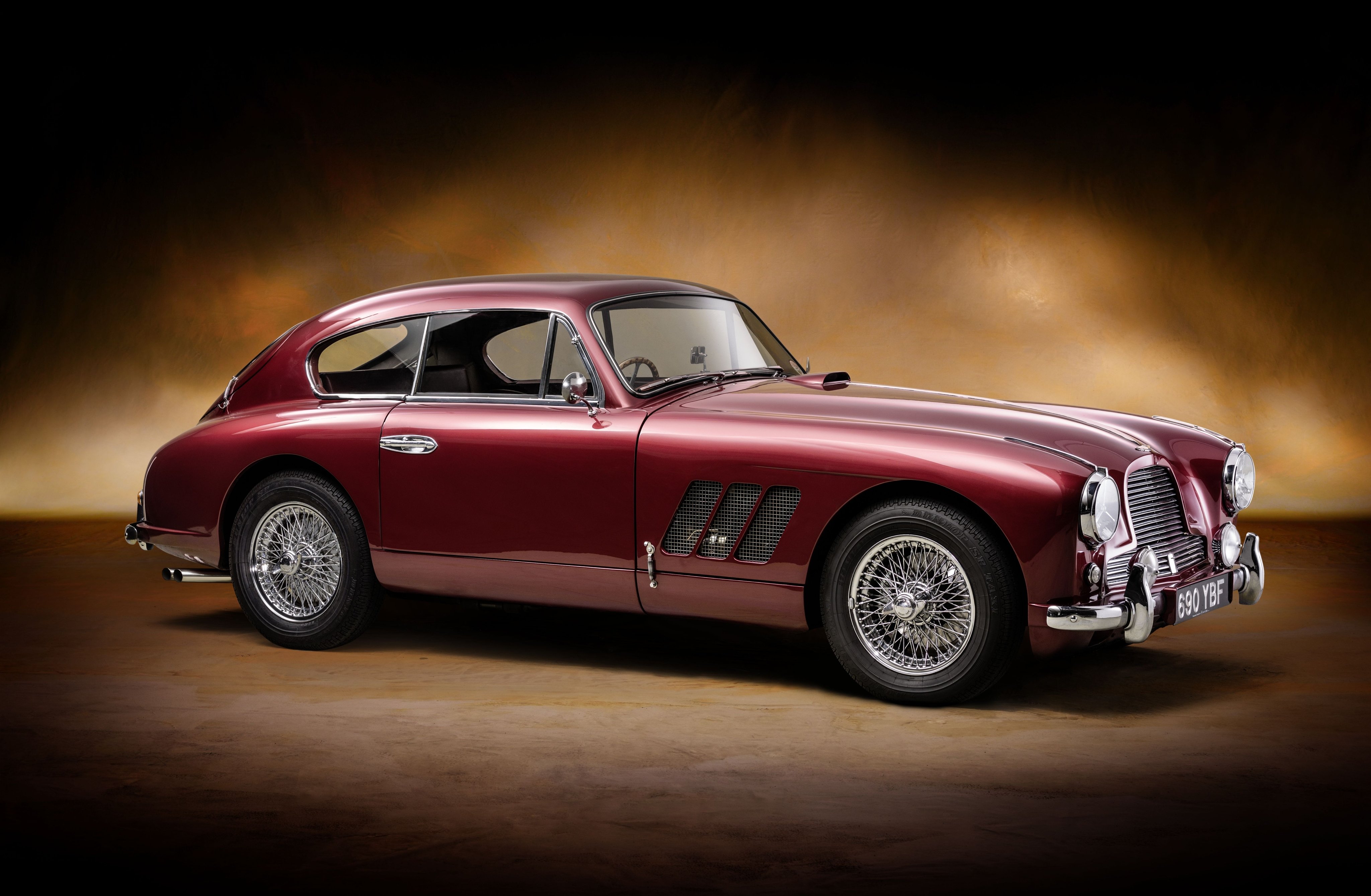 1955, Aston, Martin, Db24, Sports, Saloon, Rallye, Monte, Carlo, Retro Wallpaper