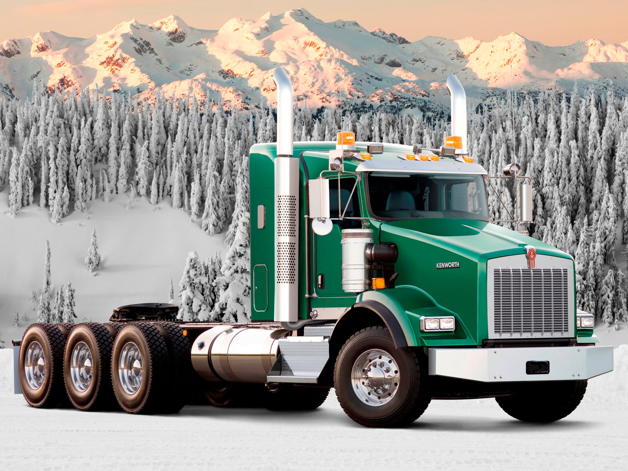 kenworth, Semi, Tractor, Transport Wallpaper