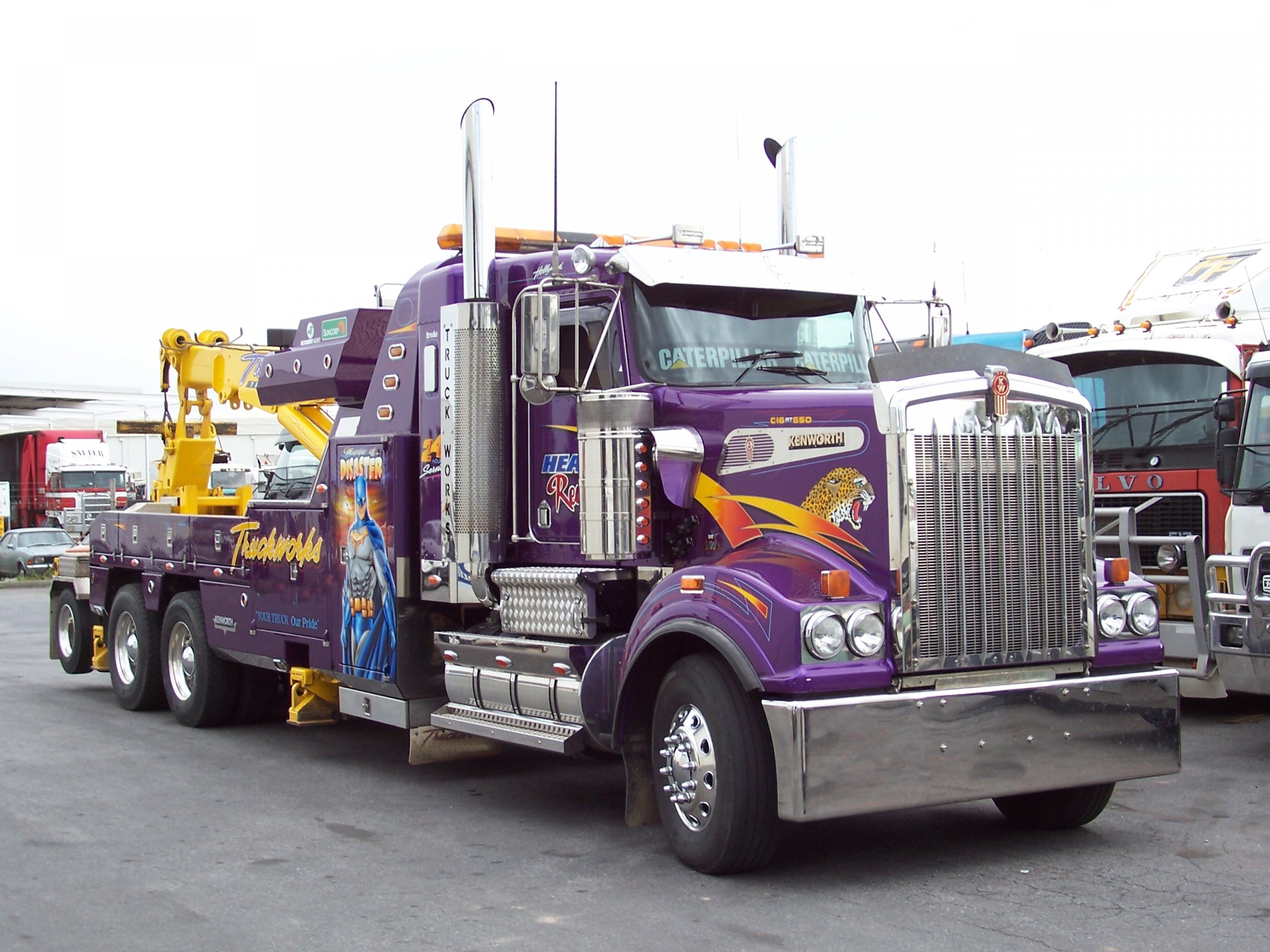 kenworth, Semi, Tractor, Transport Wallpaper