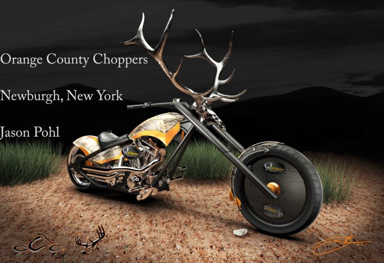 orange, County, Choppers, Occ, Custom, Chopper, Hot, Rod, Rods, Bike, Motorbike, Motorcycle, American, Poster HD Wallpaper Desktop Background